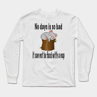 Napping Koala Long Sleeve T-Shirt